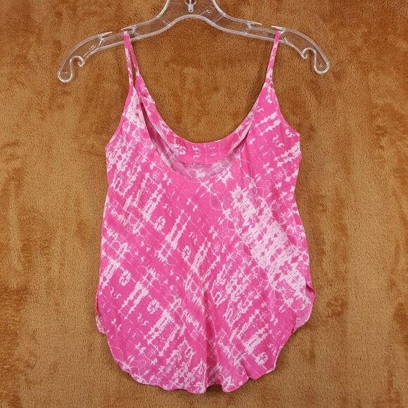AMANDA UPRICHARD Top Womens Petite P Pink Tie Dye Pullover Camisole Tank Silk - Picture 4 of 9
